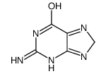 2-amino-3,8-dihydropurin-6-one结构式