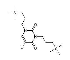 5-fluoro-1,3-bis(3-trimethylsilylpropyl)pyrimidine-2,4-dione Structure