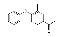 4-acetyl-2-methyl-1-(phenylthio)cyclohexene结构式