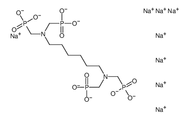 octasodium [hexane-1,6-diylbis[nitrilobis(methylene)]]tetrakisphosphonate Structure