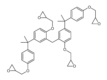2,2'-[methylenebis[4-[1-methyl-1-[4-(oxiranylmethoxy)phenyl]ethyl]-2,1-phenylene]bis(oxymethylene)]bisoxirane Structure