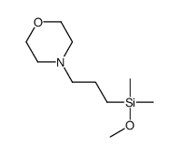 4-[3-(methoxydimethylsilyl)propyl]morpholine structure