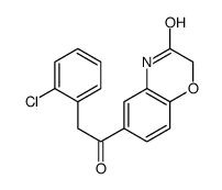 6-[2-(2-chlorophenyl)acetyl]-4H-1,4-benzoxazin-3-one Structure