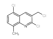 2,5-dichloro-3-(chloromethyl)-8-methylquinoline结构式