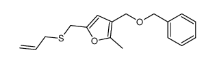 2-methyl-3-(phenylmethoxymethyl)-5-(prop-2-enylsulfanylmethyl)furan结构式