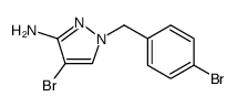 1H-Pyrazol-3-amine, 4-bromo-1-[(4-bromophenyl)methyl] Structure