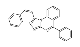 5-phenyl-1-[(E)-2-phenylethenyl]-[1,2,4]triazolo[4,3-a]quinazoline Structure