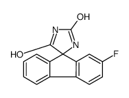 2-fluorospiro[fluorene-9,5'-imidazolidine]-2',4'-dione Structure
