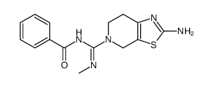 2-amino-5-(N'-methyl-N-benzoyl-amidino)-4,5,6,7-tetrahydrothiazolo[5,4-c]pyridine Structure