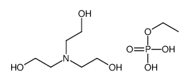 2-[bis(2-hydroxyethyl)amino]ethanol,ethyl dihydrogen phosphate Structure