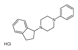 1-(2,3-dihydro-1H-inden-1-yl)-4-phenylpiperazine,hydrochloride Structure