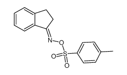 1-indanone-O-tosyloxime Structure