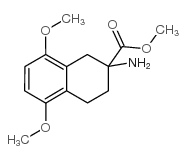 METHYL 2-AMINO-5,8-DIMETHOXY-1,2,3,4-TETRAHYDRONAPHTHALENE-2-CARBOXYLATE structure