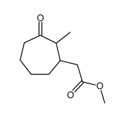 <2-Methyl-3-oxo-cycloheptanyl-(1)>-essigsaeure-methylester Structure