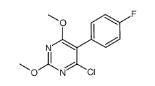 4-chloro-5-(4-fluorophenyl)-2,6-dimethoxypyrimidine Structure