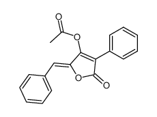 (Z)-4-acetoxy-5-benzylidene-3-phenylfuran-2(5H)-one Structure