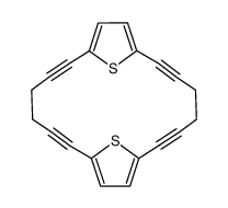 [6.6](2,5)thiophenophan-1,5,11,15-tetrayne Structure