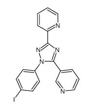 2-(1-(4-iodophenyl)-5-(pyridin-3-yl)-1H-1,2,4-triazol-3-yl)pyridine结构式