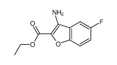 3-amino-5-fluoro-benzofuran-2-carboxylic acid ethyl ester结构式