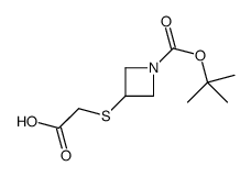 2-[1-[(2-methylpropan-2-yl)oxycarbonyl]azetidin-3-yl]sulfanylacetic acid Structure
