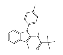 1-(4-tolyl)-2-N-pivaloylamino-3-methylindole结构式