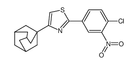 4-(1-adamantyl)-2-(4-chloro-3-nitrophenyl)-1,3-thiazole Structure