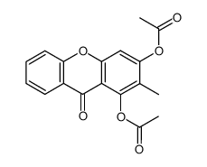 1,3-diacetoxy-2-methyl-9H-xanthone结构式