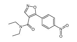 N,N-Diethyl-5-(4-nitrophenyl)isoxazole-4-carboxamide结构式