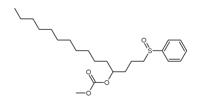 methyl (1-(phenylsulfinyl)pentadecan-4-yl) carbonate Structure