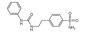 1-phenyl-3-[2-(4-sulfamoylphenyl)ethyl]urea Structure