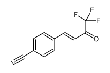 4-(4,4,4-trifluoro-3-oxobut-1-enyl)benzonitrile结构式