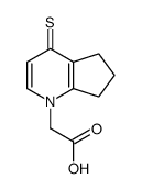 2-(4-sulfanylidene-6,7-dihydro-5H-cyclopenta[b]pyridin-1-yl)acetic acid结构式