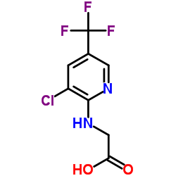 2-[[3-chloro-5-(trifluoromethyl)-2-pyridyl]amino]acetic acid结构式