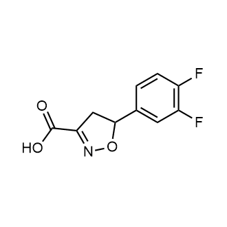 5-(3,4-Difluorophenyl)-4,5-dihydro-1,2-oxazole-3-carboxylicacid structure