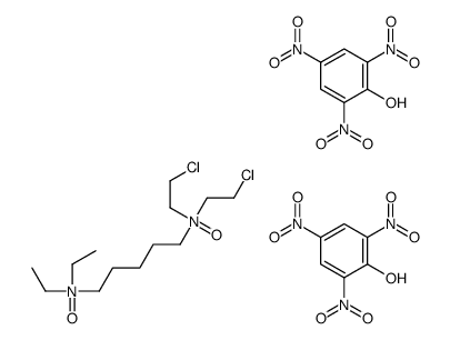 N',N'-bis(2-chloroethyl)-N,N-diethylpentane-1,5-diamine oxide,2,4,6-trinitrophenol Structure