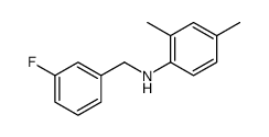 N-(3-Fluorobenzyl)-2,4-dimethylaniline结构式