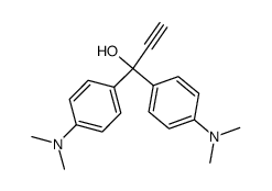1,1-di[4,4'-bis(dimethylamino)phenyl]-2-propyn-1-ol结构式