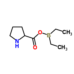 2-{[(Diethylboryl)oxy]carbonyl}pyrrolidine Structure