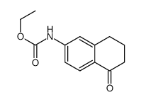 ethyl 5-oxo-5,6,7,8-tetrahydronaphthalen-2-ylcarbamate结构式