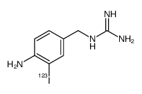 2-[(4-amino-3-iodanylphenyl)methyl]guanidine Structure