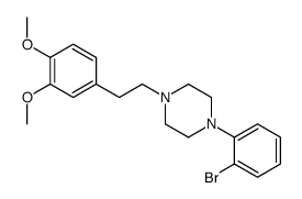 1-(2-bromophenyl)-4-[2-(3,4-dimethoxyphenyl)ethyl]piperazine结构式