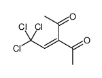 3-(2,2,2-trichloroethylidene)pentane-2,4-dione Structure