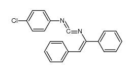 4-chloro-N-(((1,2-diphenylvinyl)imino)methylene)aniline结构式