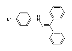 N-benzhydrylidene-N'-(4-bromophenyl)-hydrazine Structure