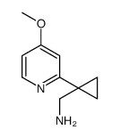 [1-(4-methoxypyridin-2-yl)cyclopropyl]methanamine结构式