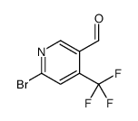 6-bromo-4-(trifluoromethyl)pyridine-3-carbaldehyde Structure