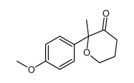 2-(4-methoxyphenyl)-2-methyloxan-3-one Structure