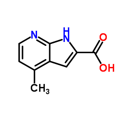 4-Methyl-1H-pyrrolo[2,3-b]pyridine-2-carboxylic acid结构式
