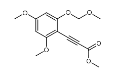 methyl 3-(4,6-dimethoxy-2-(methoxymethyl ether)-phenyl)propiolate Structure