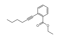 ethyl o-(1-hexynyl)benzoate结构式